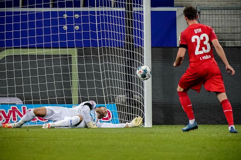 Oliver Baumann was most impressive when facing penalties, saving two of the seven he faced. 